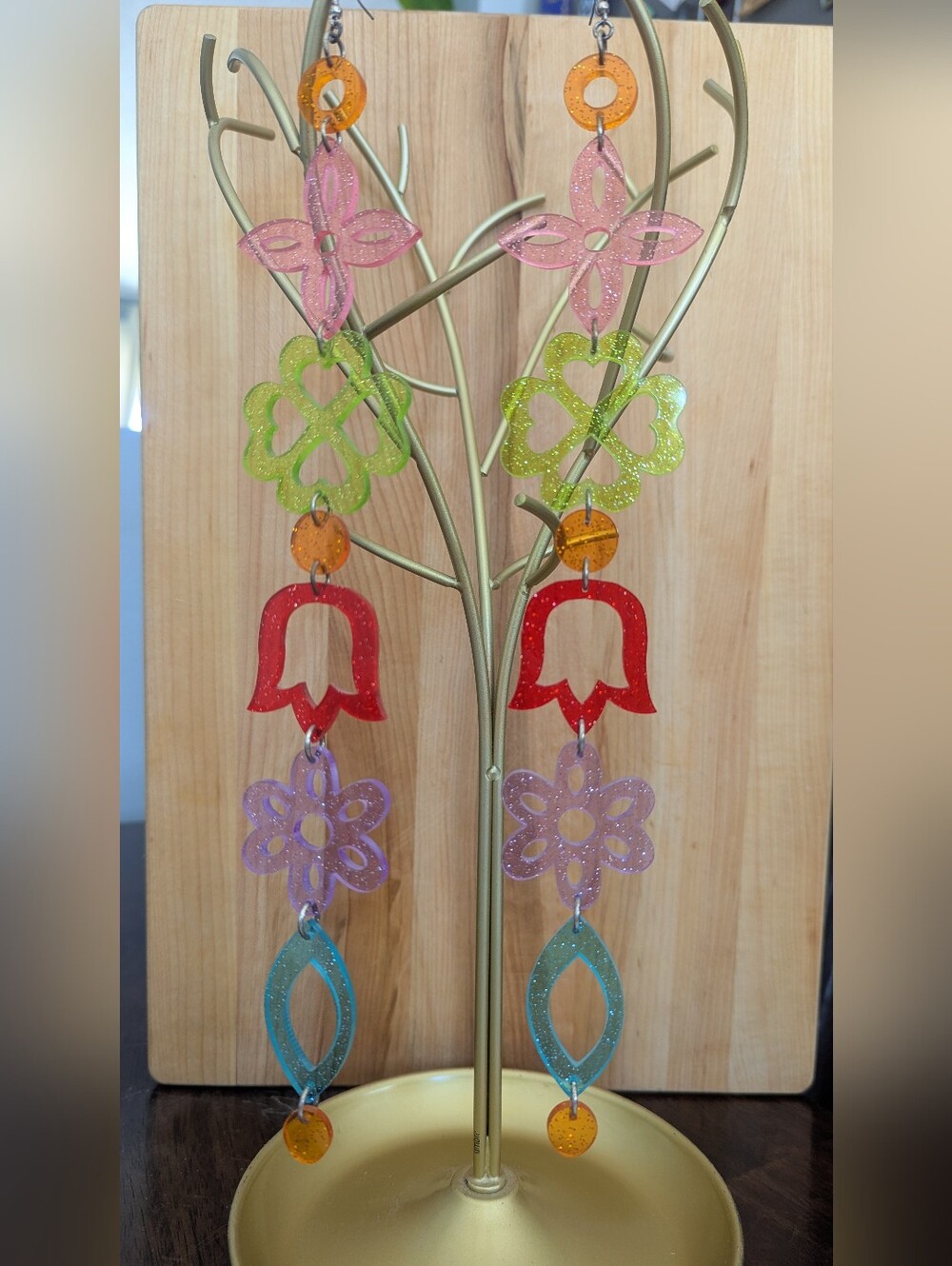 Rainbow Medicine Floral Earrings